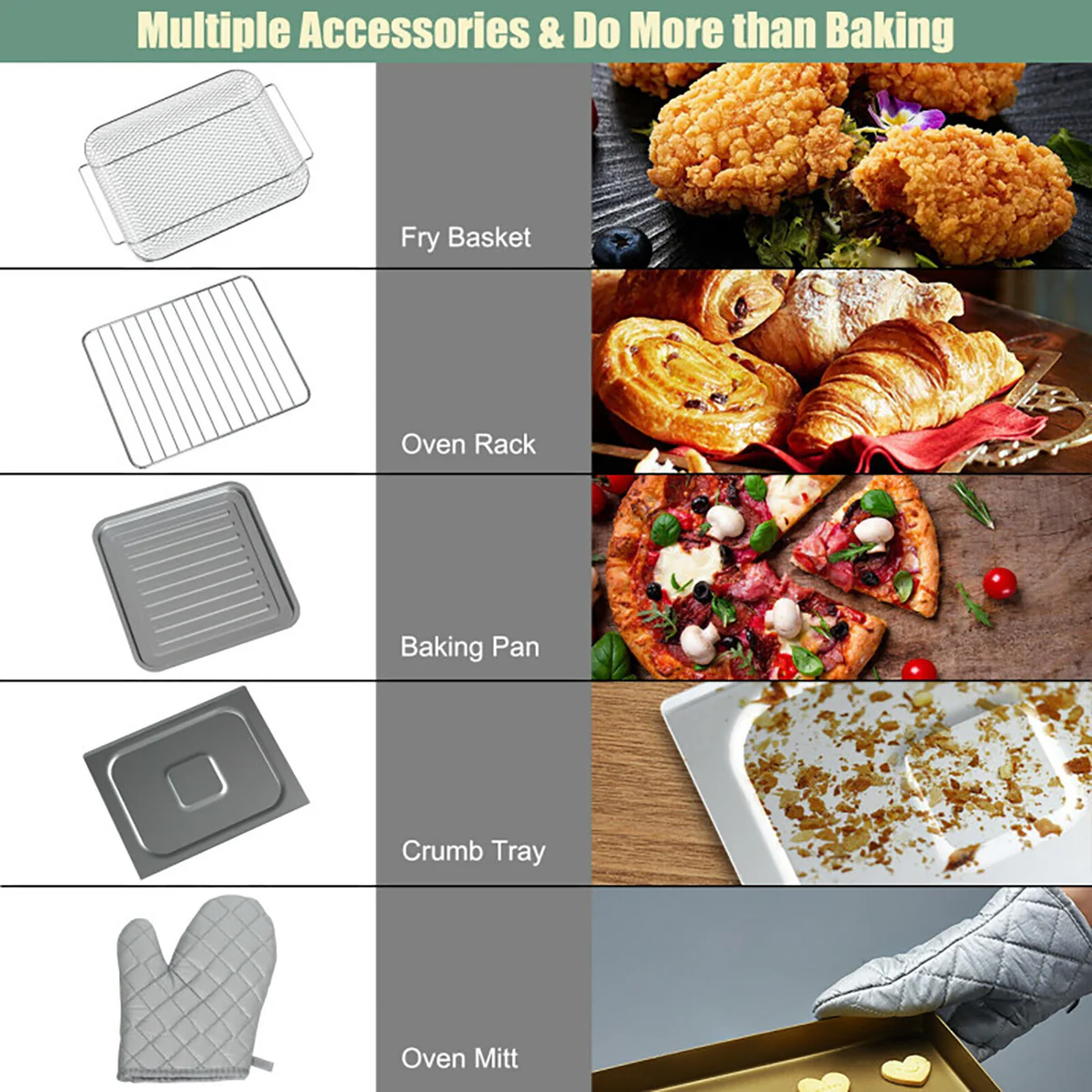 7-in-1 Convection Air Fryer Toaster Oven - Image 9