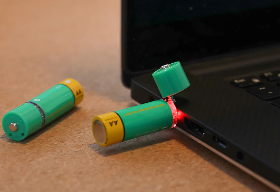 AA USB Rechargeable Batteries (Set of 4) - Image 5