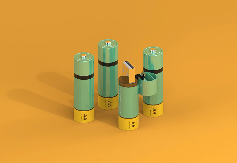 AA USB Rechargeable Batteries (Set of 4) - Image 7