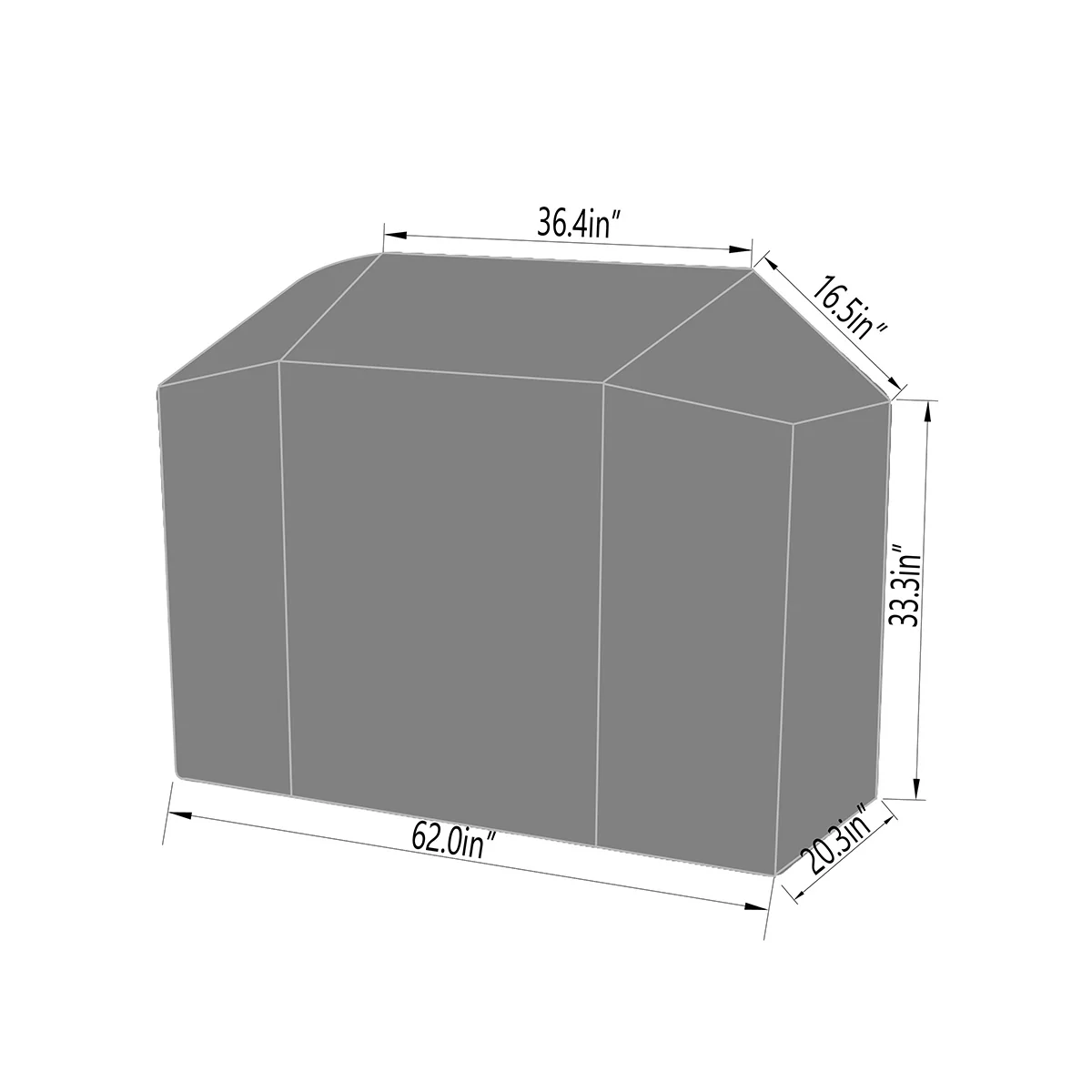 Black Grill Cover for 450/510 sq. in. Smart Grills - Image 2