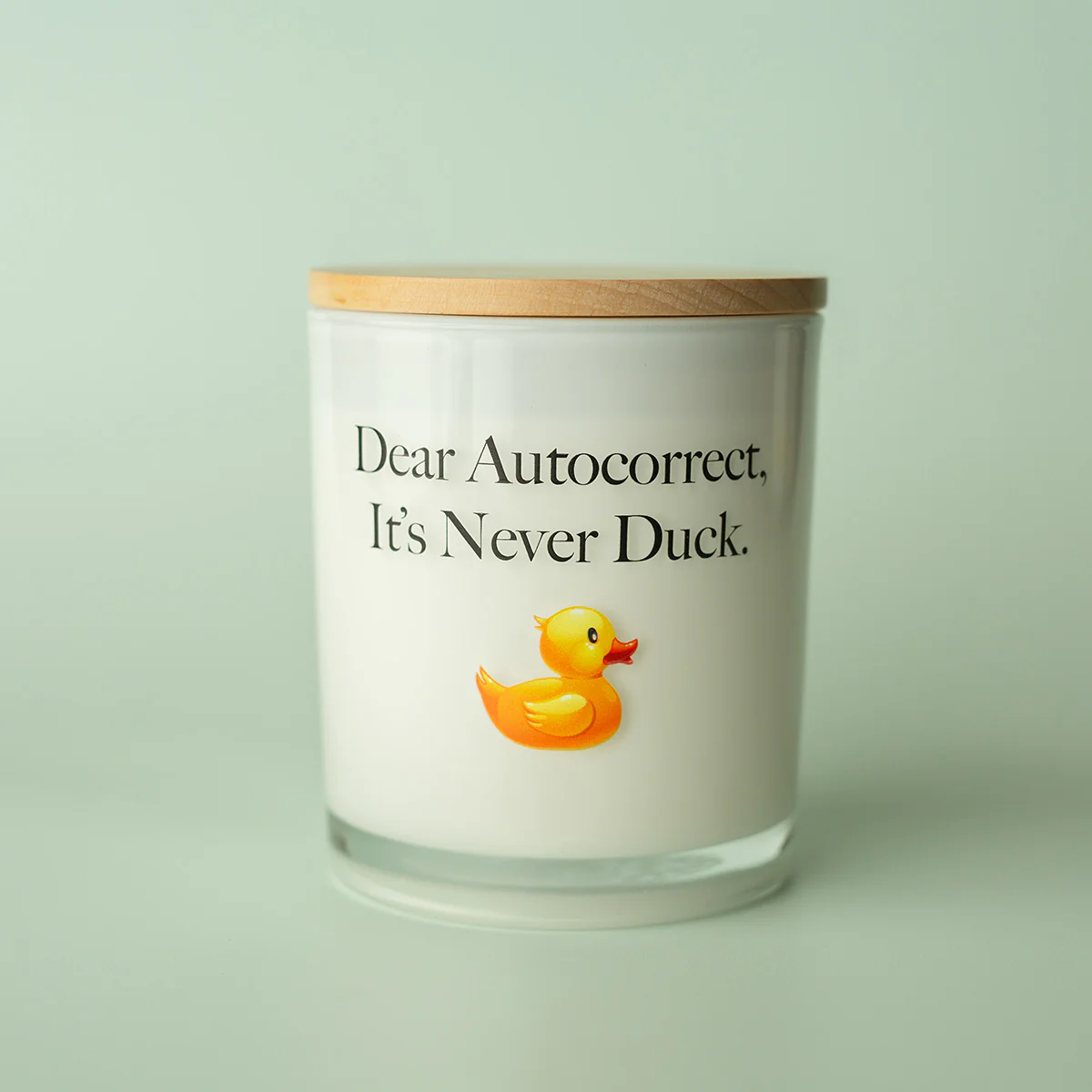 Dear Autocorrect Printed Soy Candle