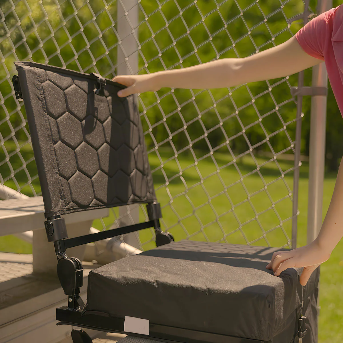 Foldable Heated Massage Stadium Seat