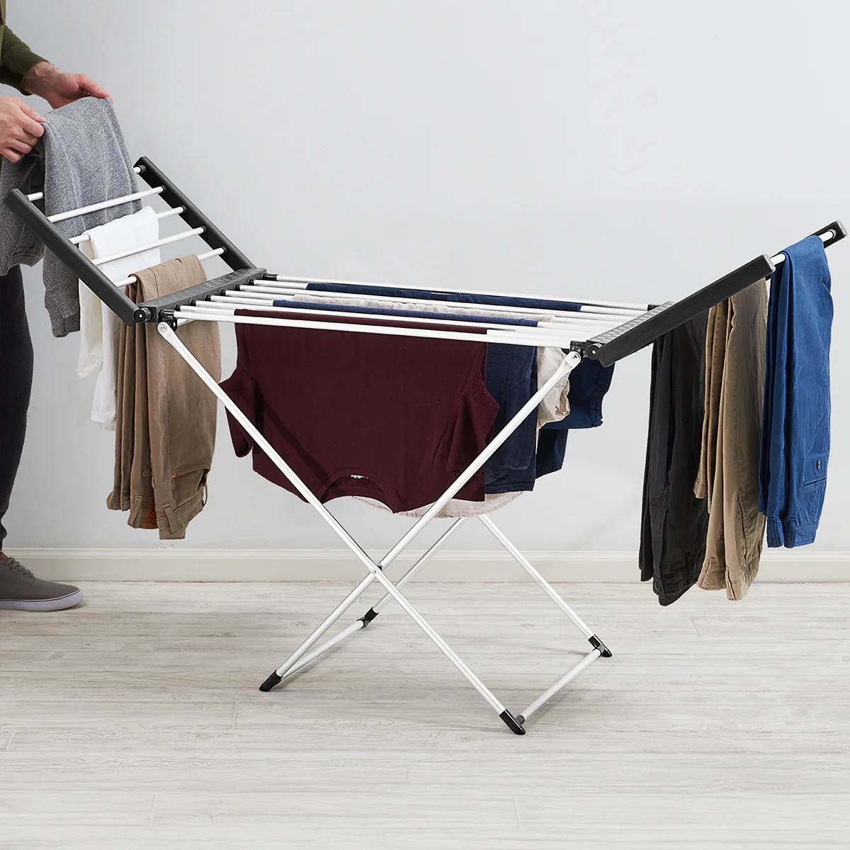 Heated Fold-Up Laundry Drying Rack