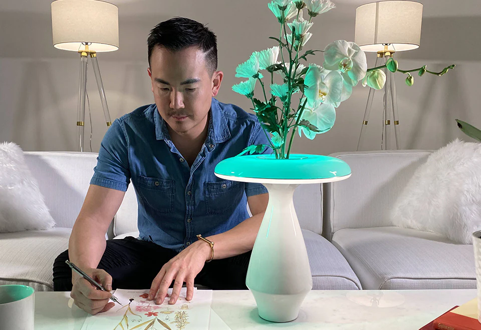 LED Ceramic Flower Vase - Image 3
