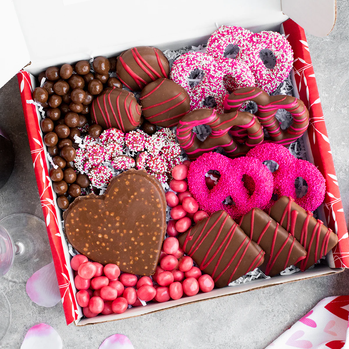 Sugar Plum Happy Valentine's Chocolate and Treats Box